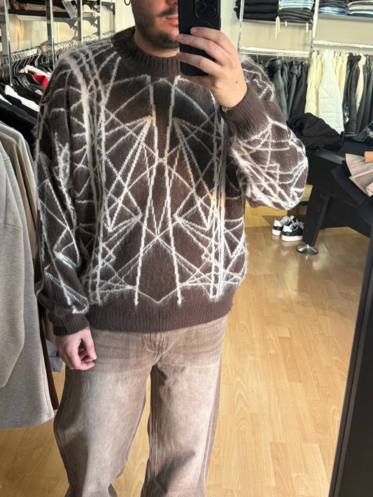 MAGLIONE FANTASY MARRONE