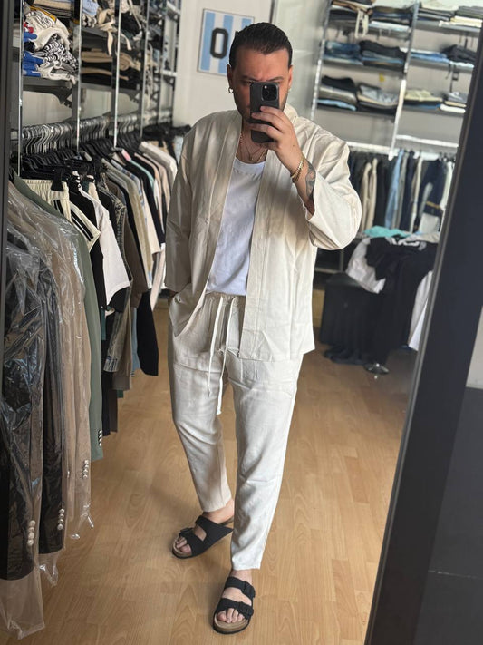 COORDINATO KIMONO SABBIA