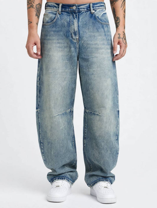 JEANS SUPER BALLOON CHIARO