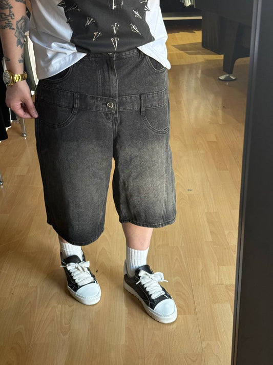 BERMUDA JEANS DOPPIA CHIUSURA