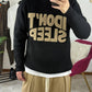MAGLIONE GIROCOLLO SLEEP NERO