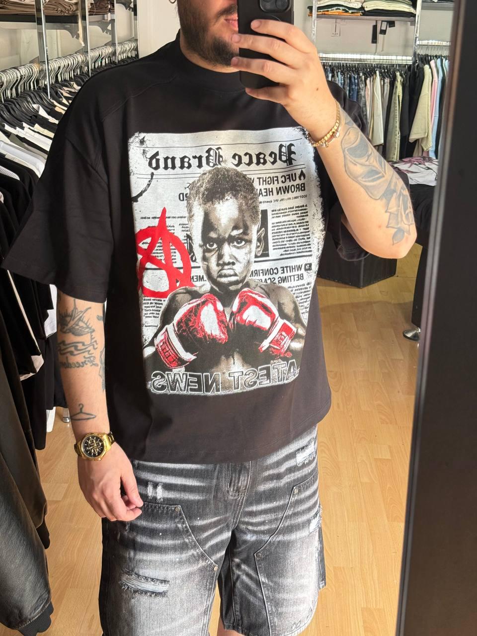 T-SHIRT PEACE BRAND NERA