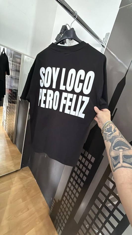 T-SHIRT SOY LOCO NERA