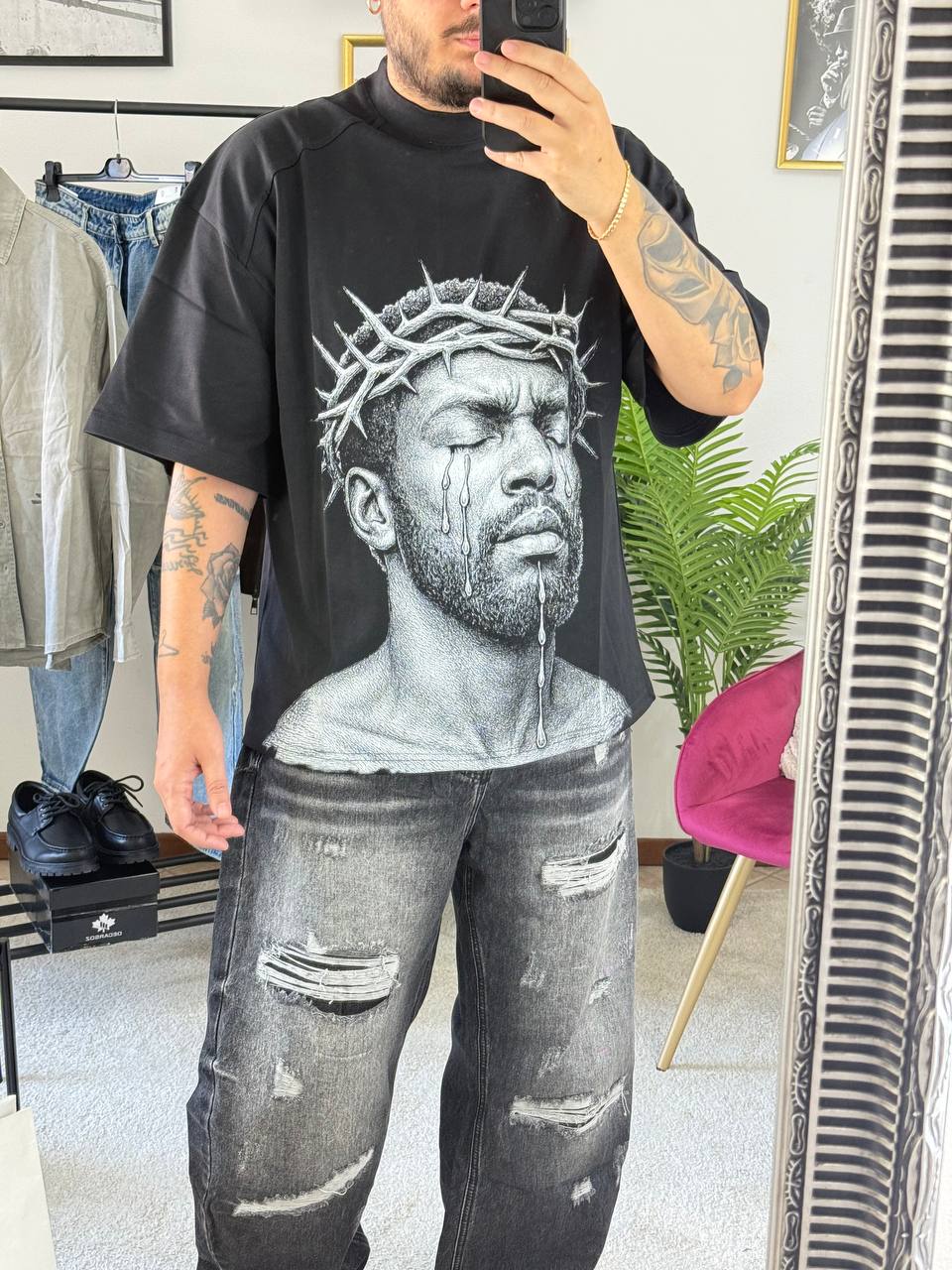 T-SHIRT JESUS NERA
