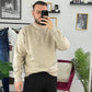MAGLIONE GIROCOLLO BASIC BEIGE