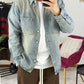 CAMICIA JEANS SABBIATA