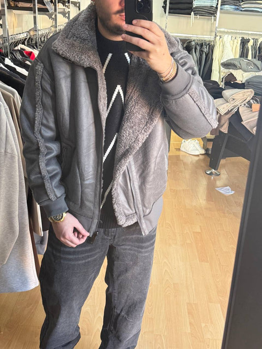 BOMBERINO REVERSIBILE TADDY PIOMBO