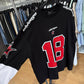T-SHIRT DOPPIAMANICA 18 NERA