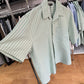 CAMICIA CROPPED BIANCA E VERDE