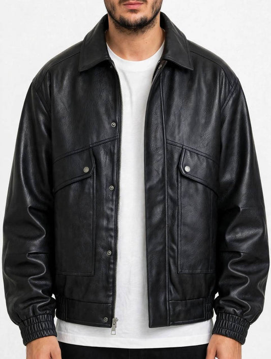BOMBER ECOPELLE MITYC NERO