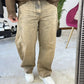 JEANS BALLOON SFUMATO BEIGE