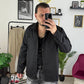 CAMICIA OVER TASCA NERA
