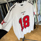 T-SHIRT DOPPIAMANICA 18 BIANCA