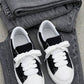 SNEAKERS GRAVITY NABUK BIANCO E NERO