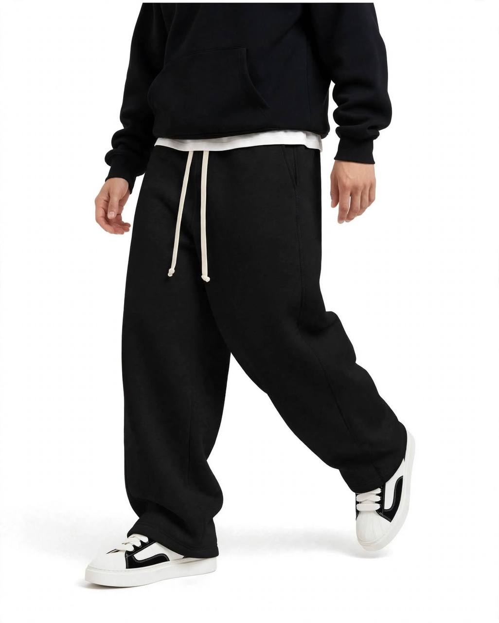 PANTALONE TUTA BALLOON NERO