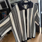 POLO CARDIGAN BIANCO E NERA