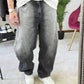 JEANS BALLOON SFUMATO GRIGIO