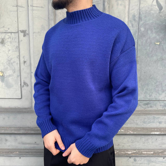 MEZZOCOLLO DOPPIO LISCIO BLU ROYAL