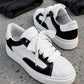 SNEAKERS GRAVITY CAMOSCIO BIANCO E NERO