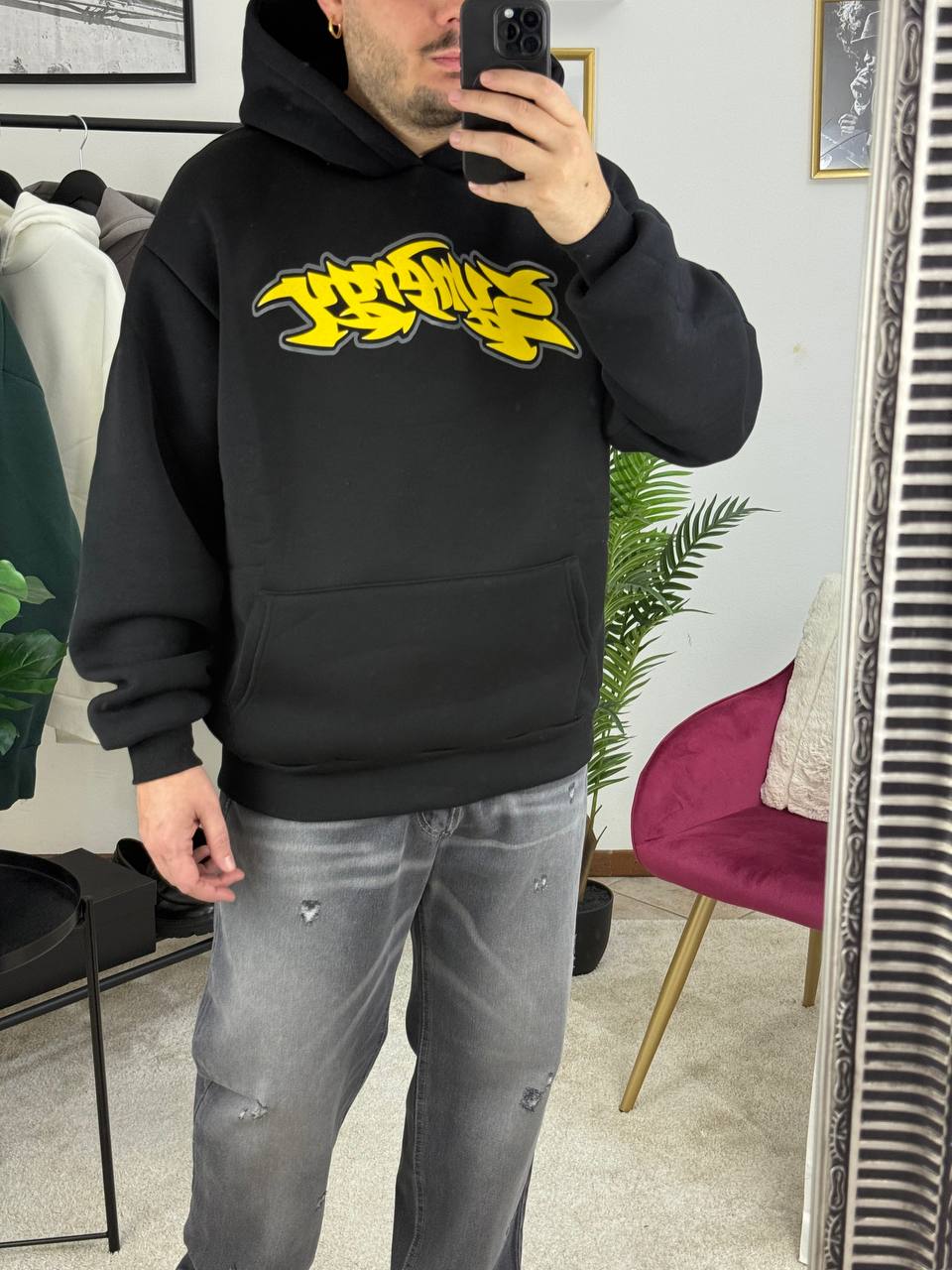 FELPA STAMPA SYNERGY NERA