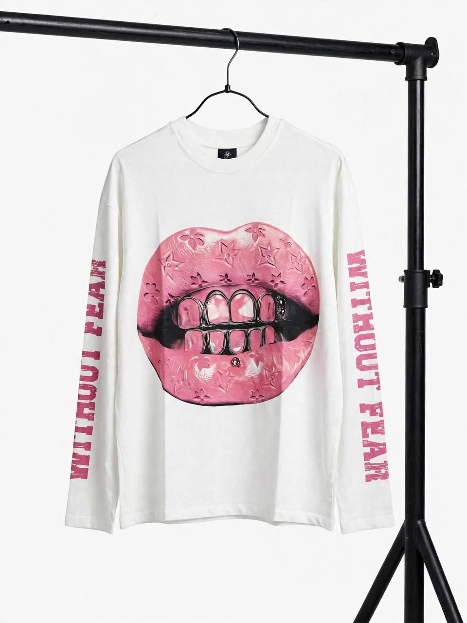 T-SHIRT LUNGA BOCCA BIANCA