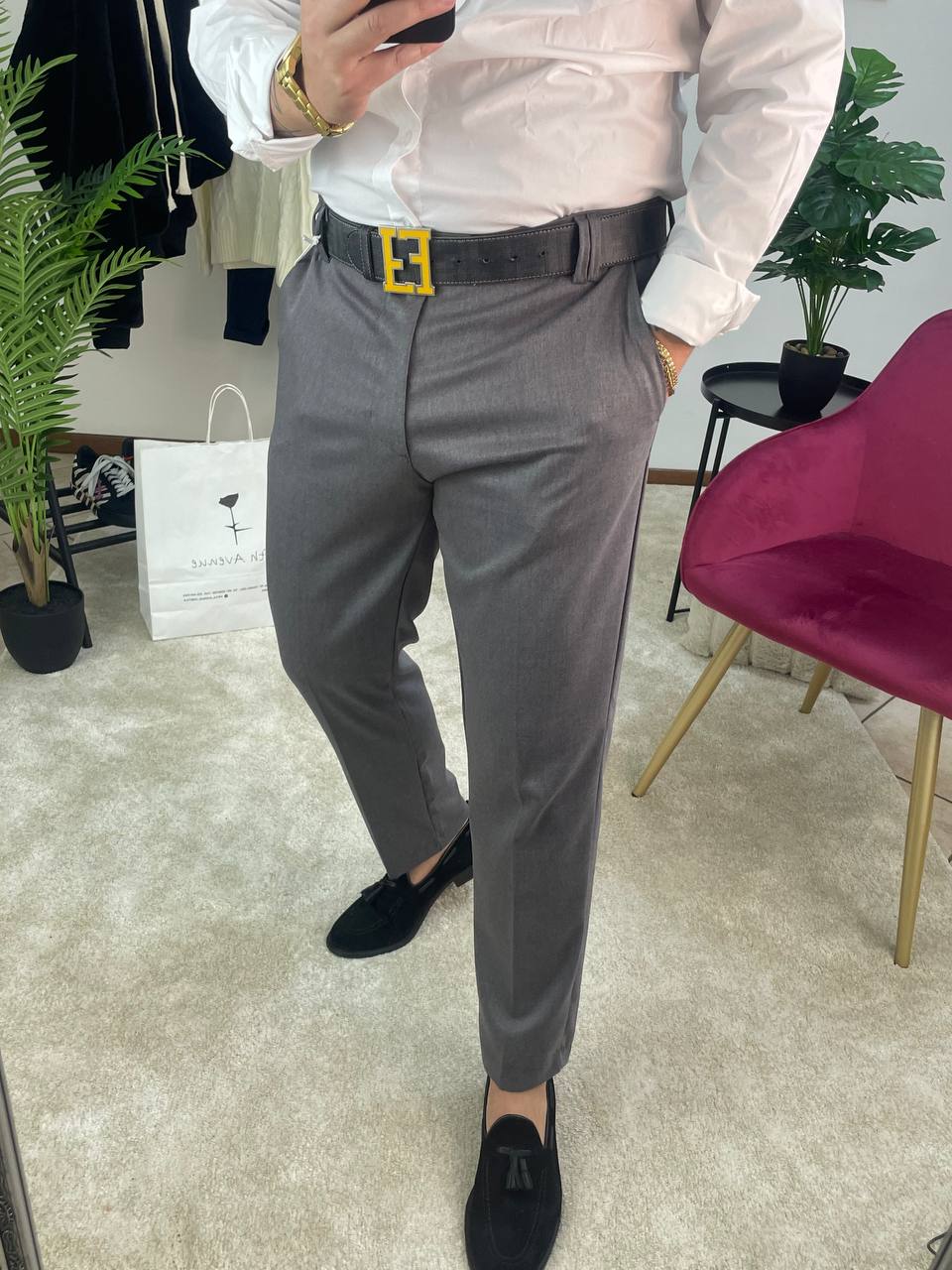 PANTALONE CLASSICO GRIGIO