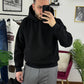 FELPA CAPPUCCIO BASIC NERA