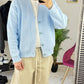 CARDIGAN BASIC CELESTE