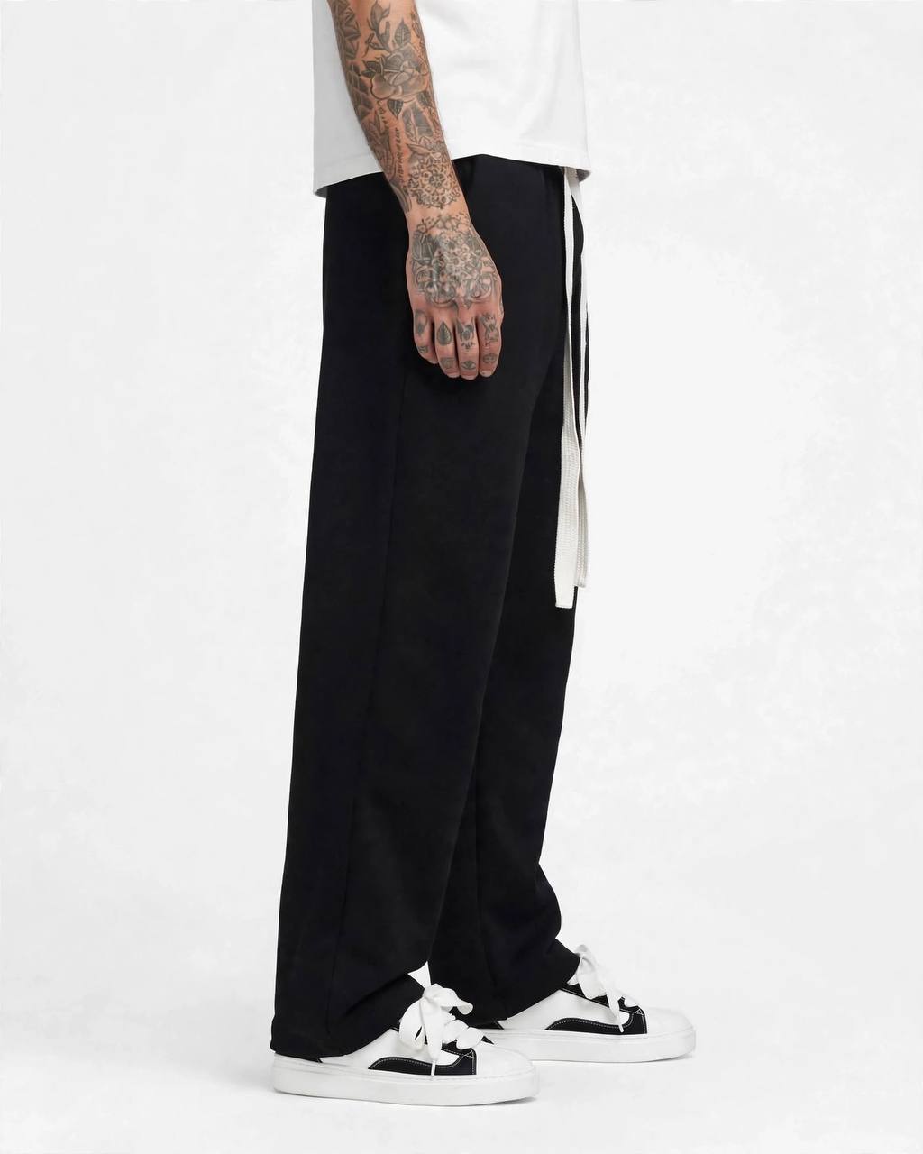 PANTALONE TUTA FONDO LARGO THE BROTHERS NERA