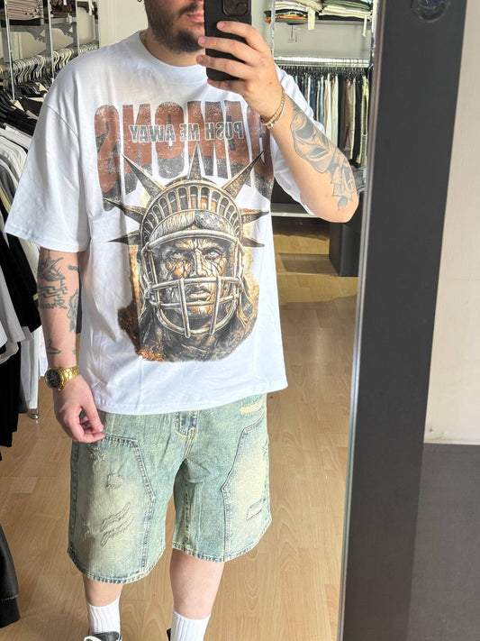 T-SHIRT PUSH ME BIANCA