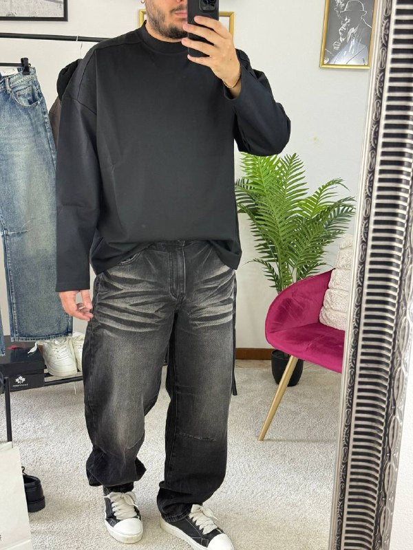 T-SHIRT BASIC MANICA LUNGA