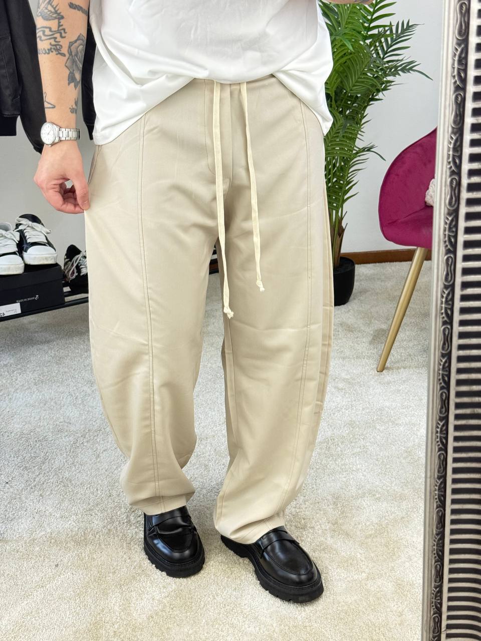 PANTALACCIO FONDO LARGO BEIGE