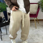 PANTALONE TUTA CON MOLLA BEIGE