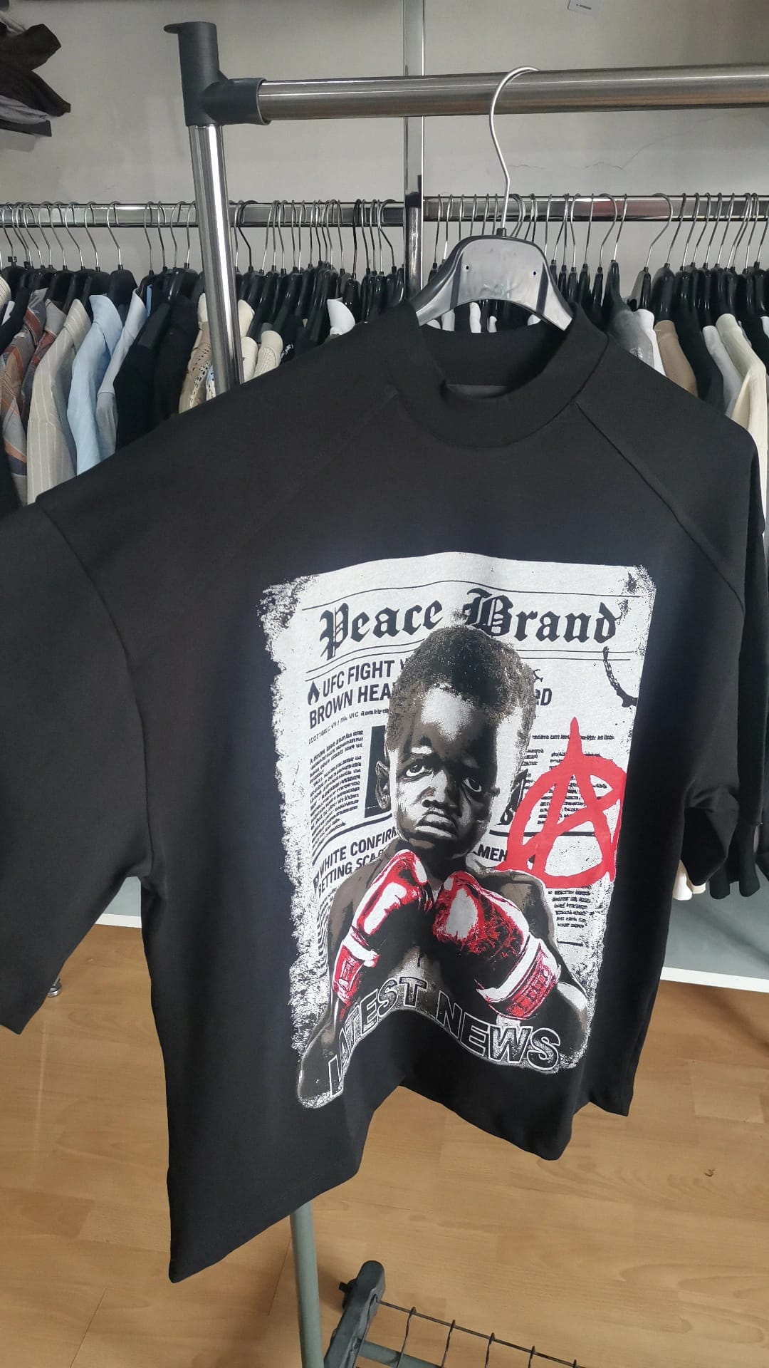 T-SHIRT PEACE BRAND NERA