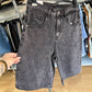 BERMUDA JEANS BAGGY GRIGIO SCURO