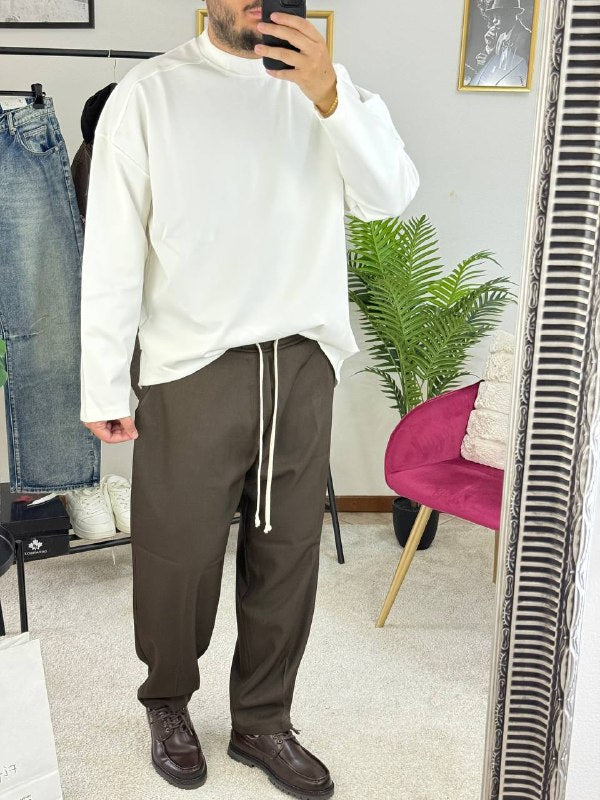 T-SHIRT BASIC MANICA LUNGA