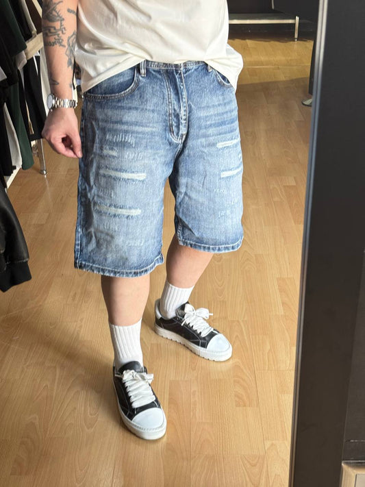 BERMUDA JEANS MARO ROTTURE INTERMEDIO
