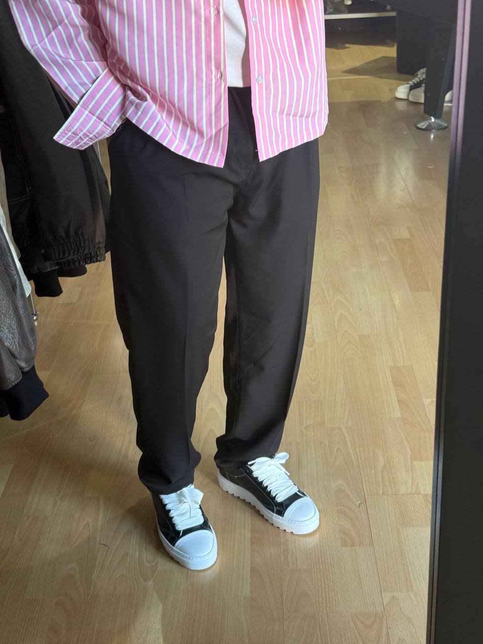 PANTALONE FONDO LARGO IMB10 NERO
