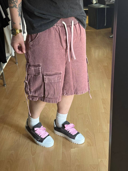 BERMUDA JEANS CARGO ESPOSITO ROSA
