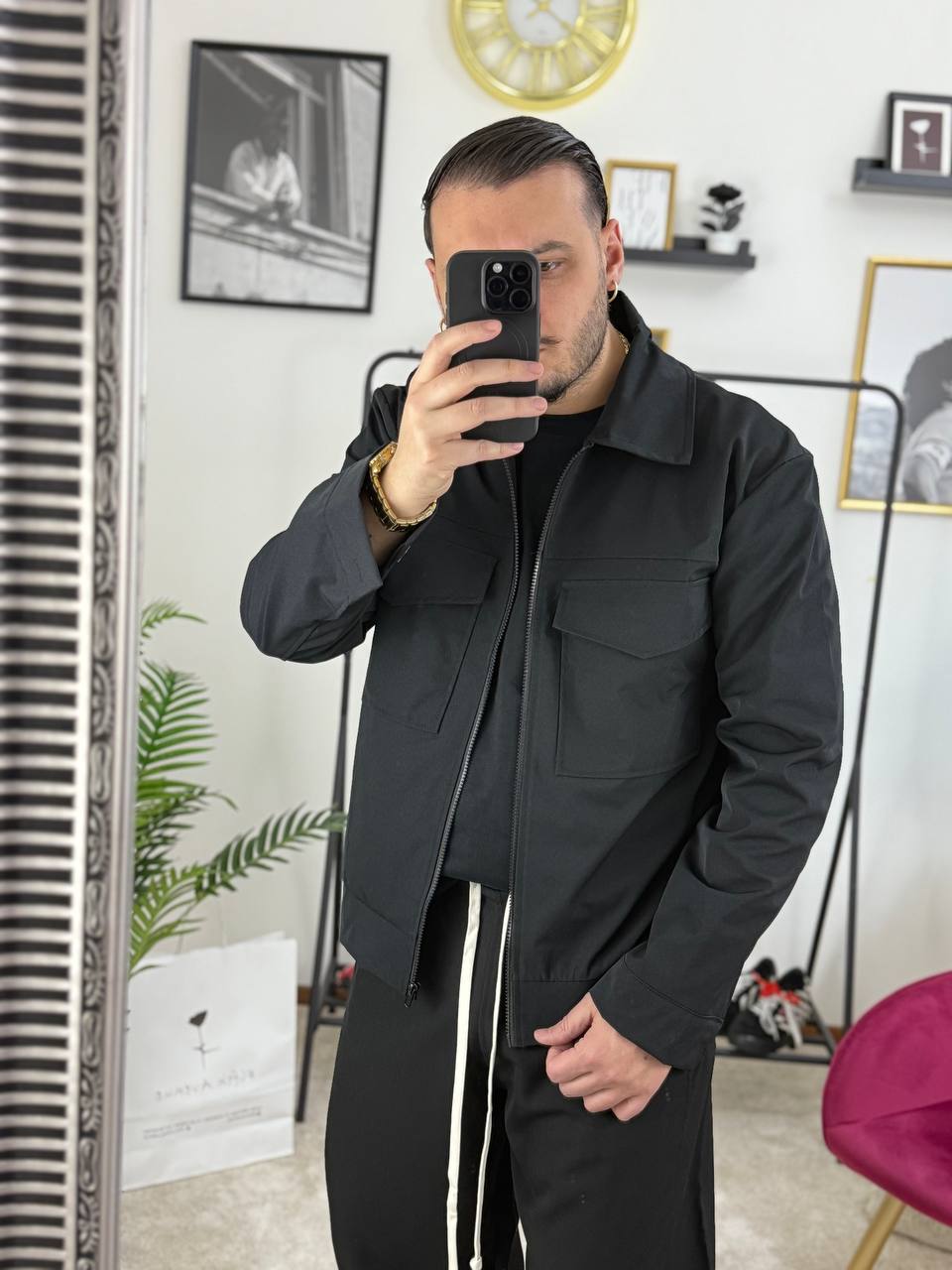 CAMICIONE ZIP