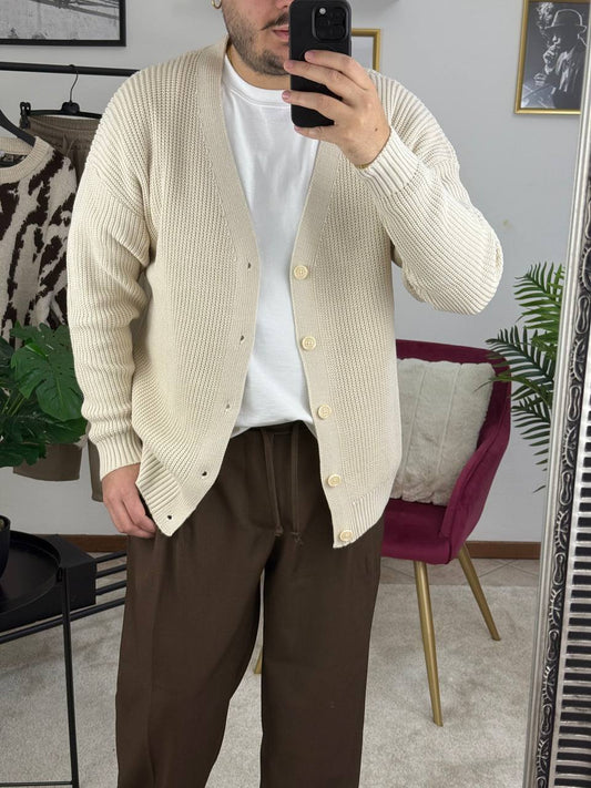 CARDIGAN BASIC BEIGE