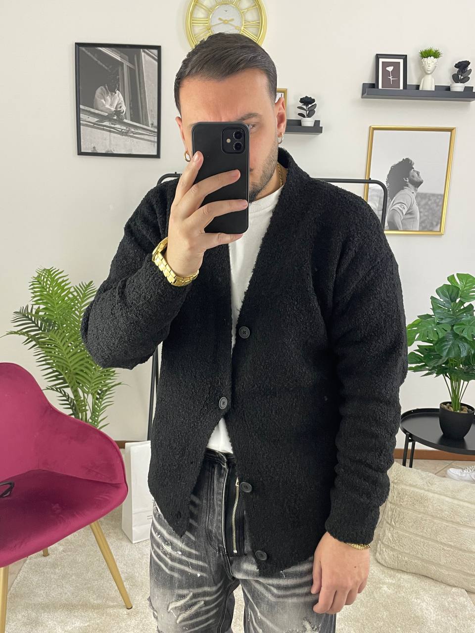 CARDIGAN TADDY NERO