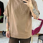 T-SHIRT CUCITURA MARRONE