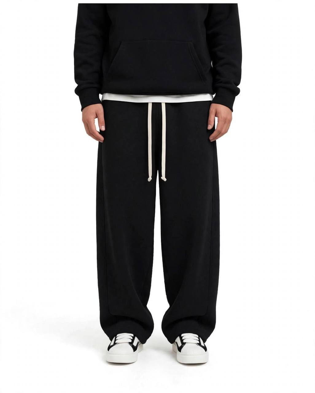 PANTALONE TUTA BALLOON NERO