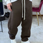 PANTALONE TUTA FONDO LARGO MARRONE