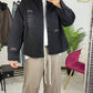 CAMICIA JEANS RICAMO NERA