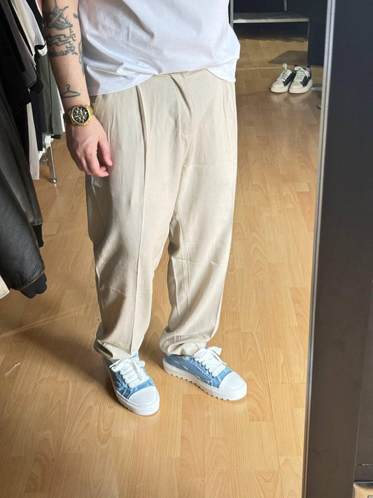 PANTALONE FONDO LARGO IMB10 BEIGE