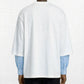 T-SHIRT DOPPIA MANICA CAMICIA BIANCA