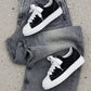 SNEAKERS GRAVITY NABUK BIANCO E NERO