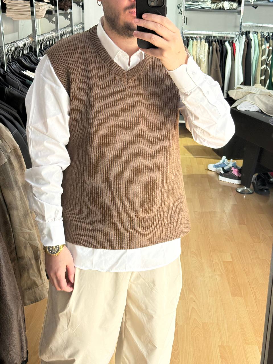 SMANICATO IN FILO MARRONE